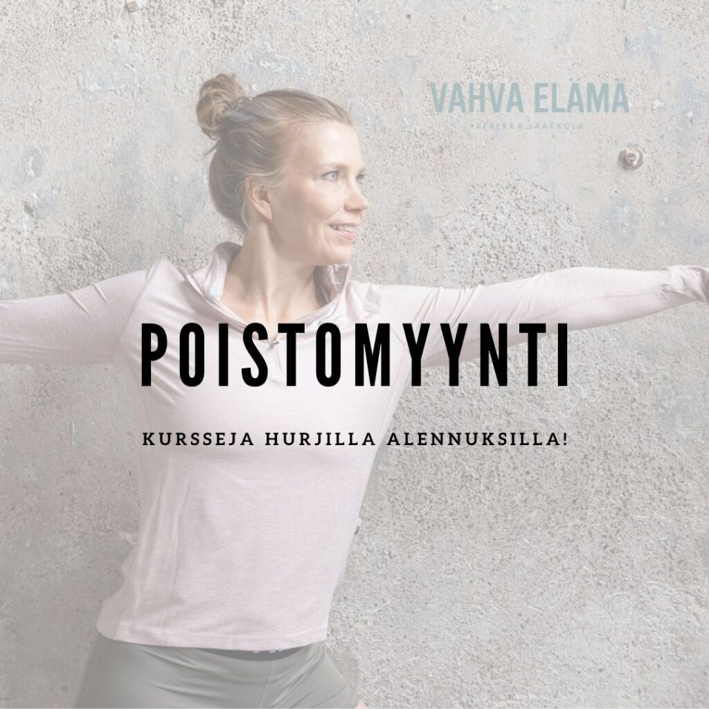 Kurssivalikoima muuttuu - kurssien poistomyynti hurjilla alennuksilla.