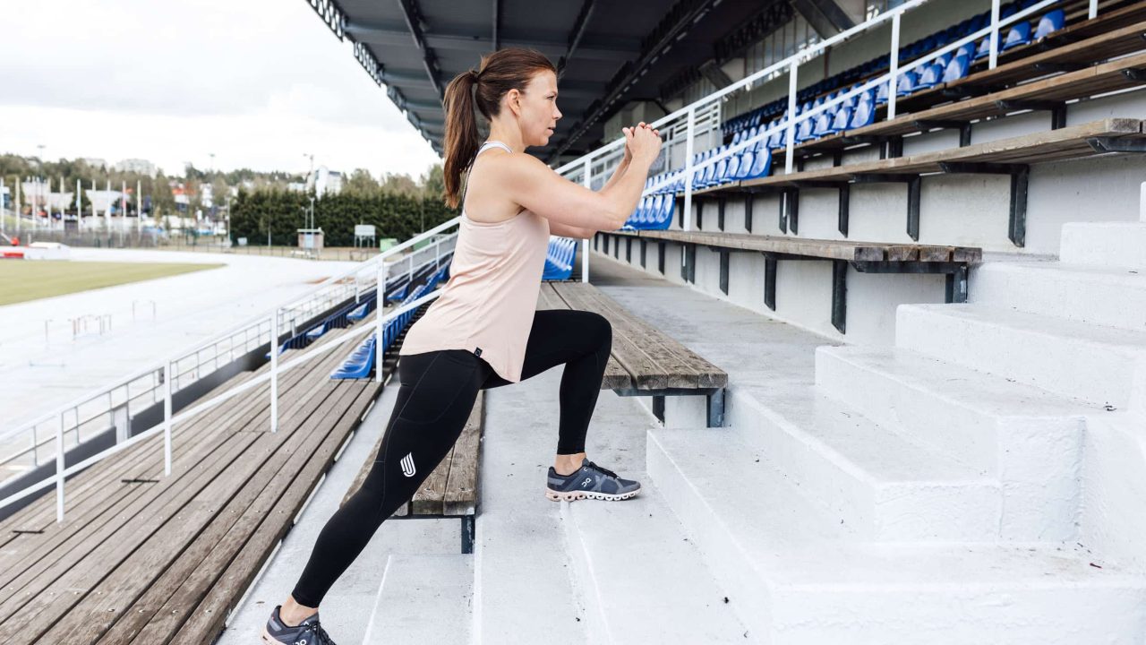 Juoksukunnon parantaminen -valmennuksessa juostaan peruskuntotreenejä ja hauskoja intervallilenkkejä.